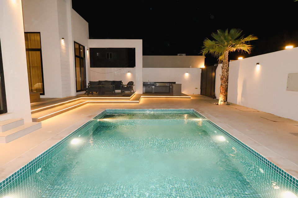 A29 landscape project by Vida Landscapes, Ajman — at night view 27