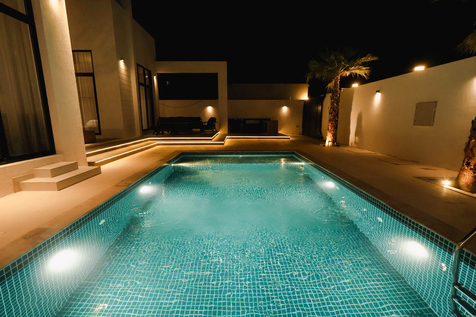 A29 landscape project by Vida Landscapes, Ajman — at night view 28