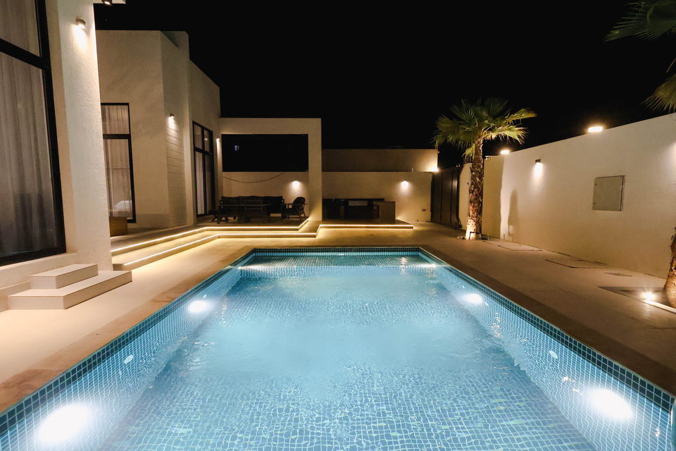A29 landscape project by Vida Landscapes, Ajman — at night view 29