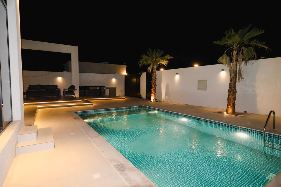 A29 landscape project by Vida Landscapes, Ajman — at night view 31