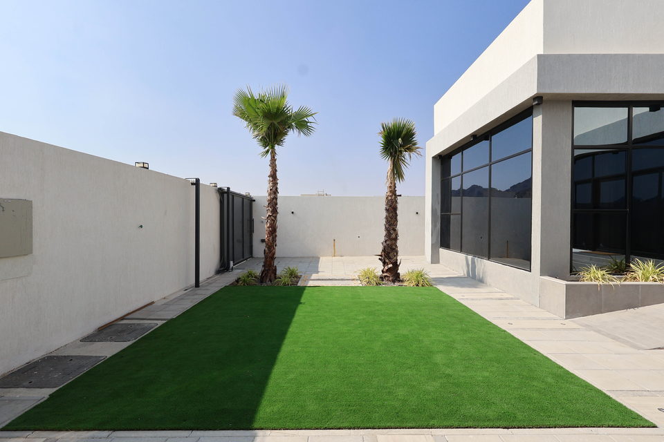 A31 landscape project by Vida Landscapes, Ajman — daytime view 1