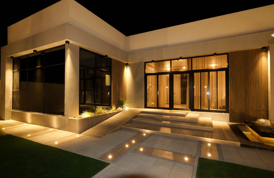 A31 landscape project by Vida Landscapes, Ajman — at night view 10