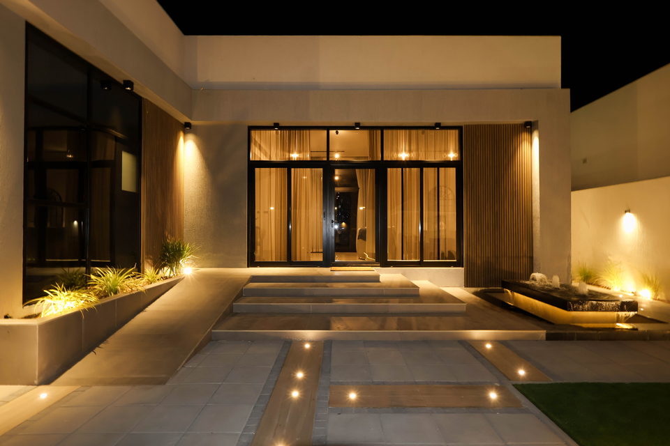 A31 landscape project by Vida Landscapes, Ajman — at night view 15