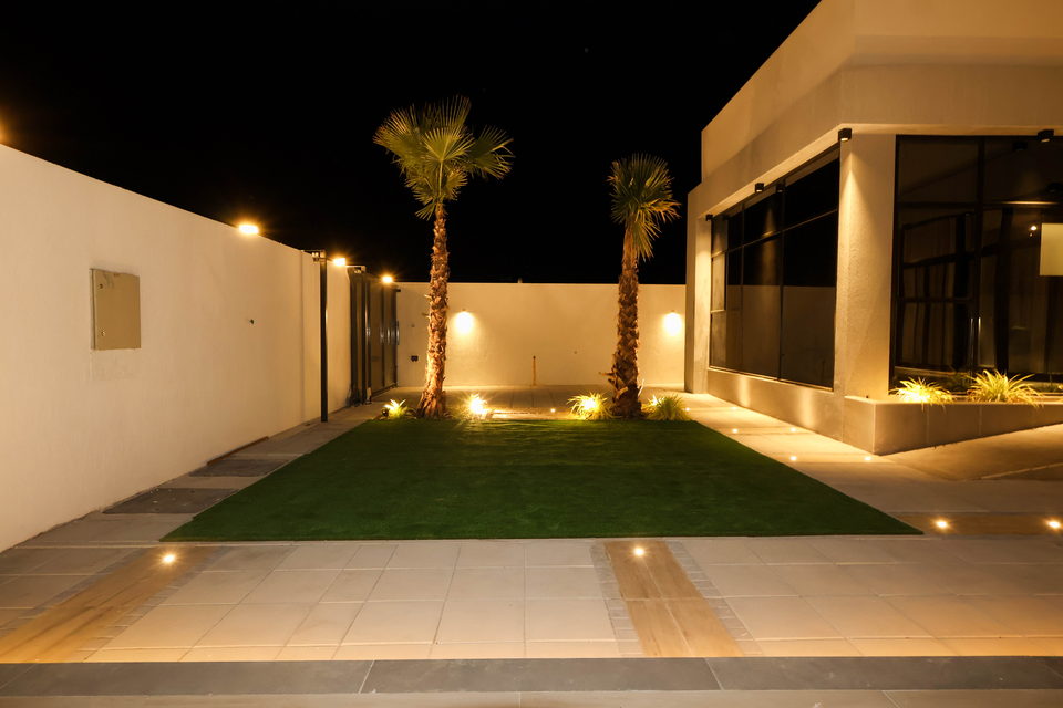 A31 landscape project by Vida Landscapes, Ajman — at night view 16