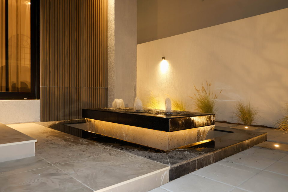 A31 landscape project by Vida Landscapes, Ajman — at night view 18