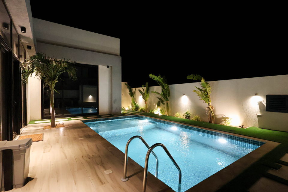 A31 landscape project by Vida Landscapes, Ajman — at night view 22