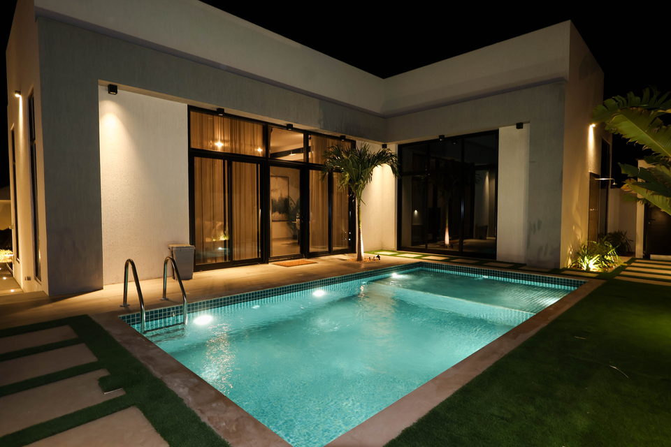 A31 landscape project by Vida Landscapes, Ajman — at night view 25