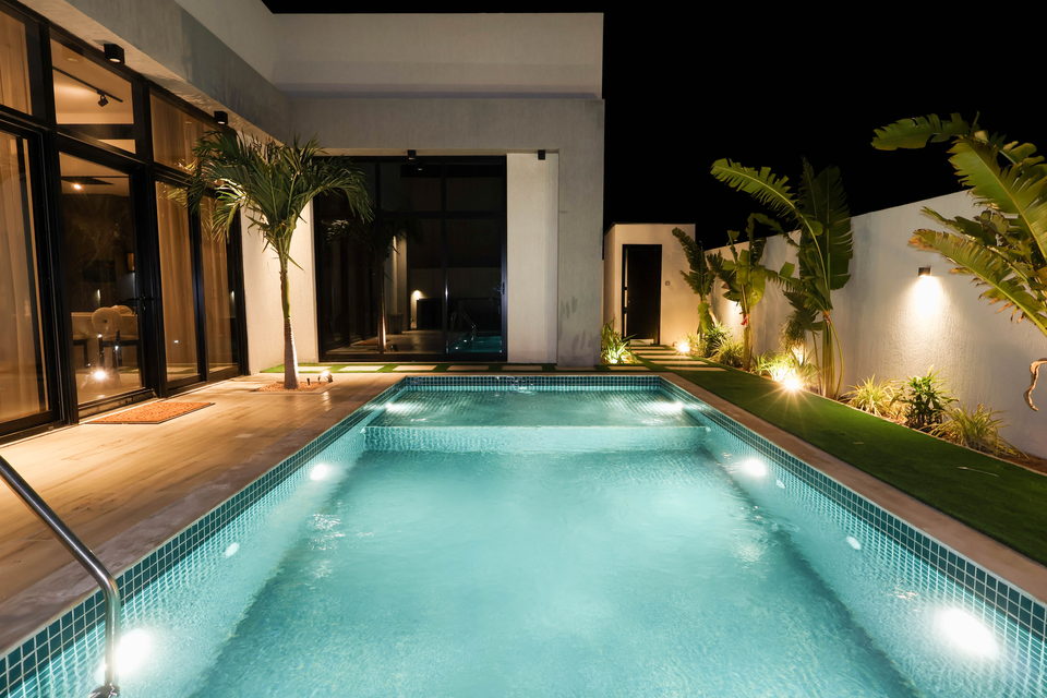 A31 landscape project by Vida Landscapes, Ajman — at night view 26