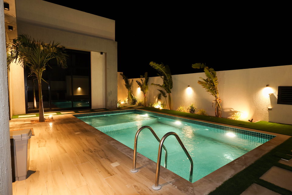A31 landscape project by Vida Landscapes, Ajman — at night view 27