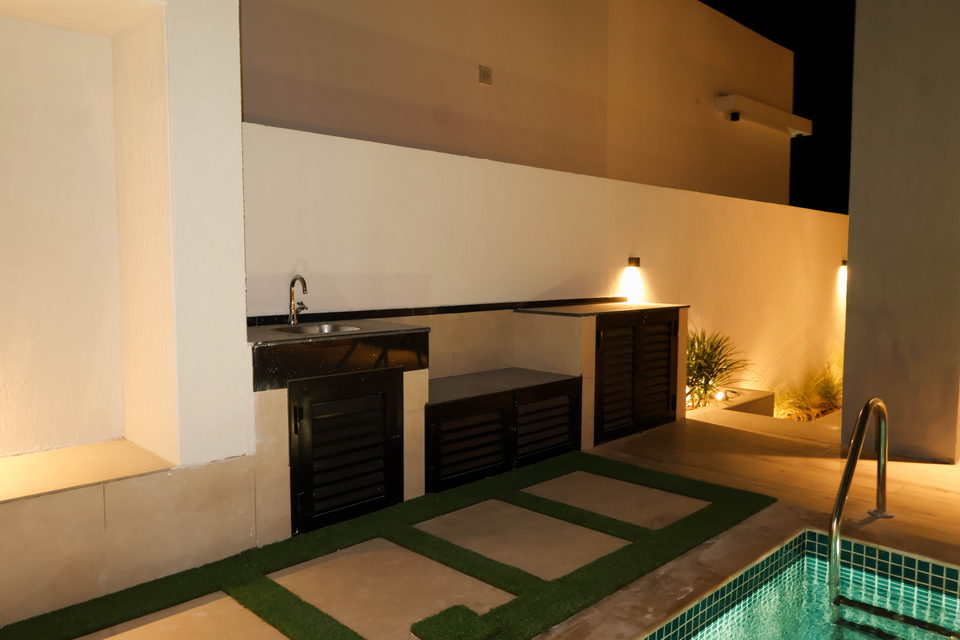 A31 landscape project by Vida Landscapes, Ajman — at night view 28