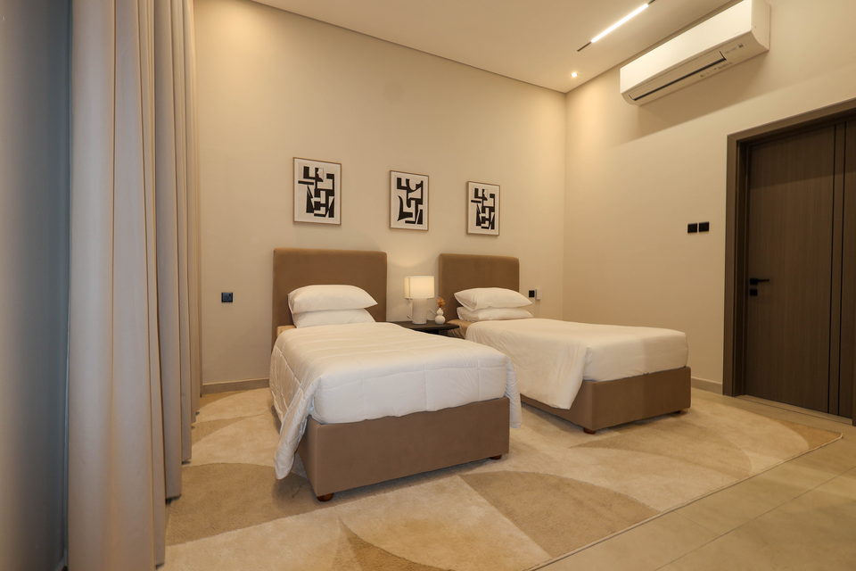 A35 landscape project by Vida Landscapes, Ajman — at night view 2