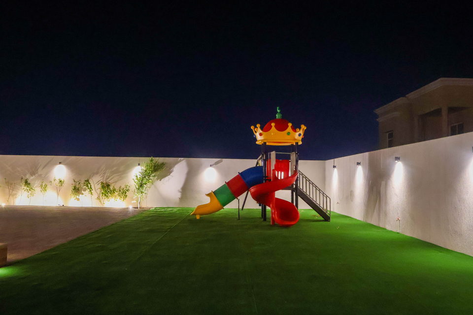 A37 landscape project by Vida Landscapes, Ajman — at night view 9